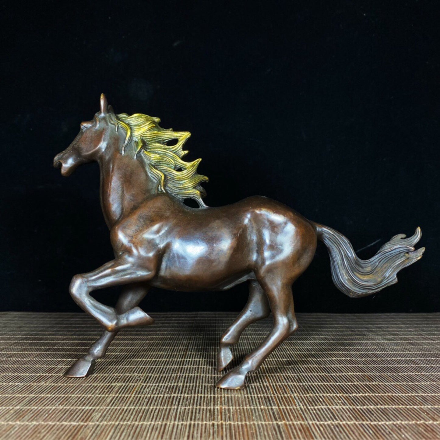 Chinese antique pure copper steed