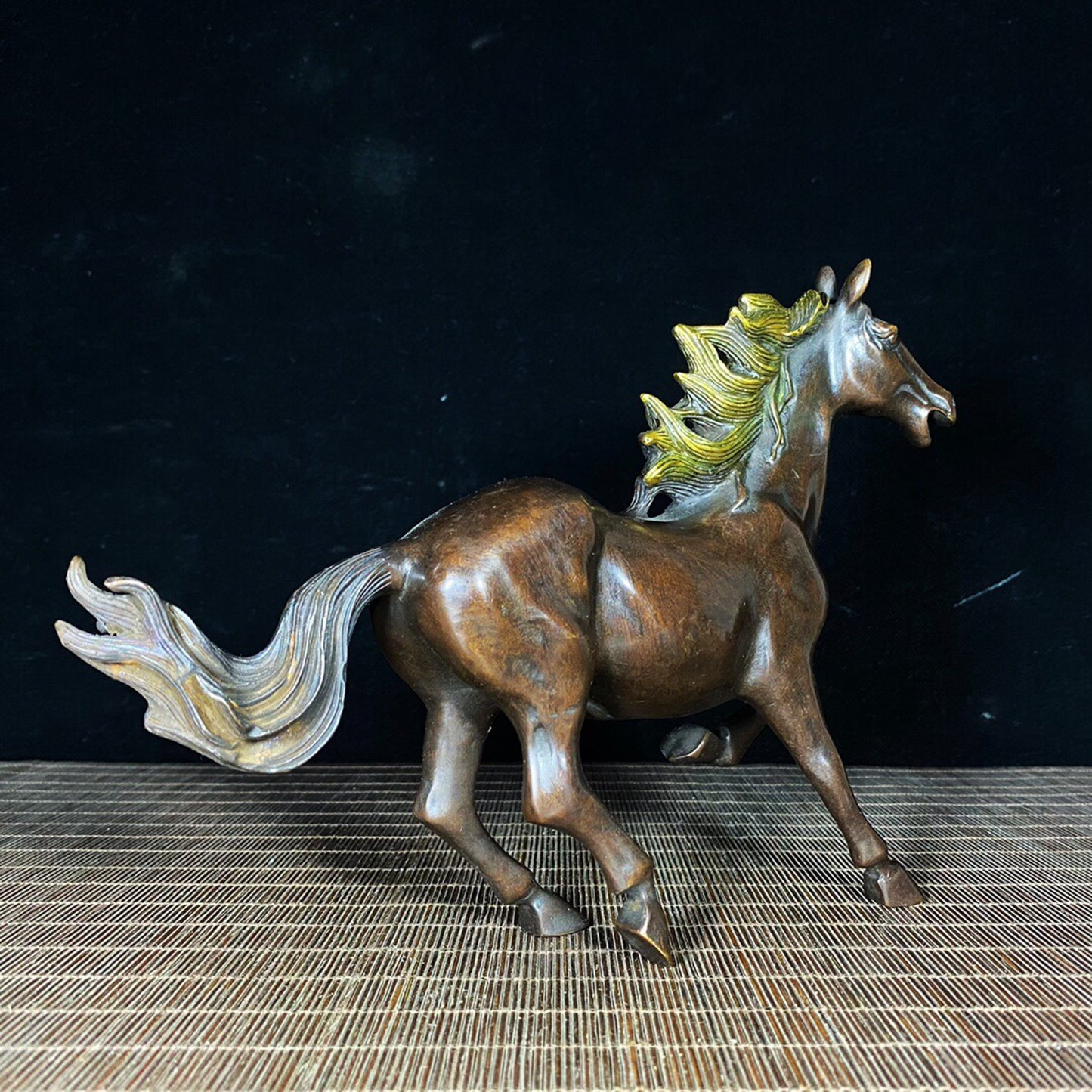 Chinese antique pure copper steed