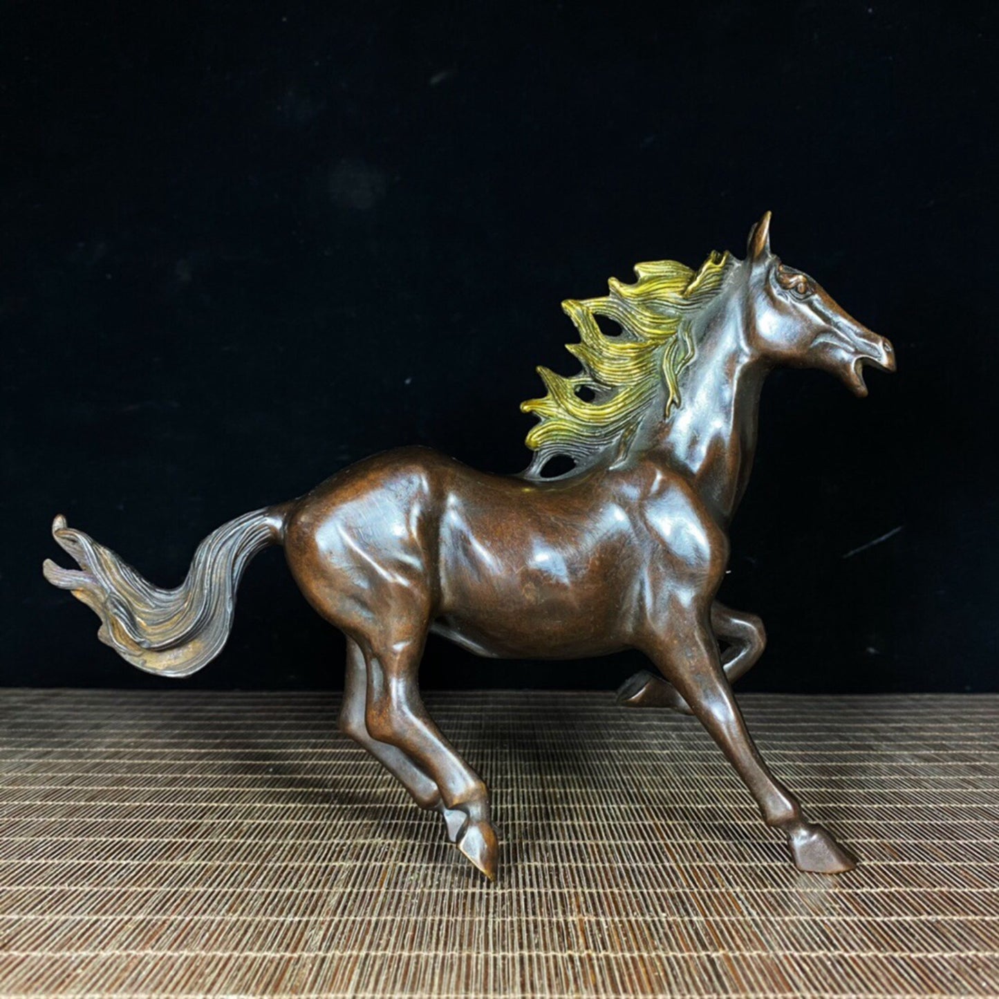 Chinese antique pure copper steed