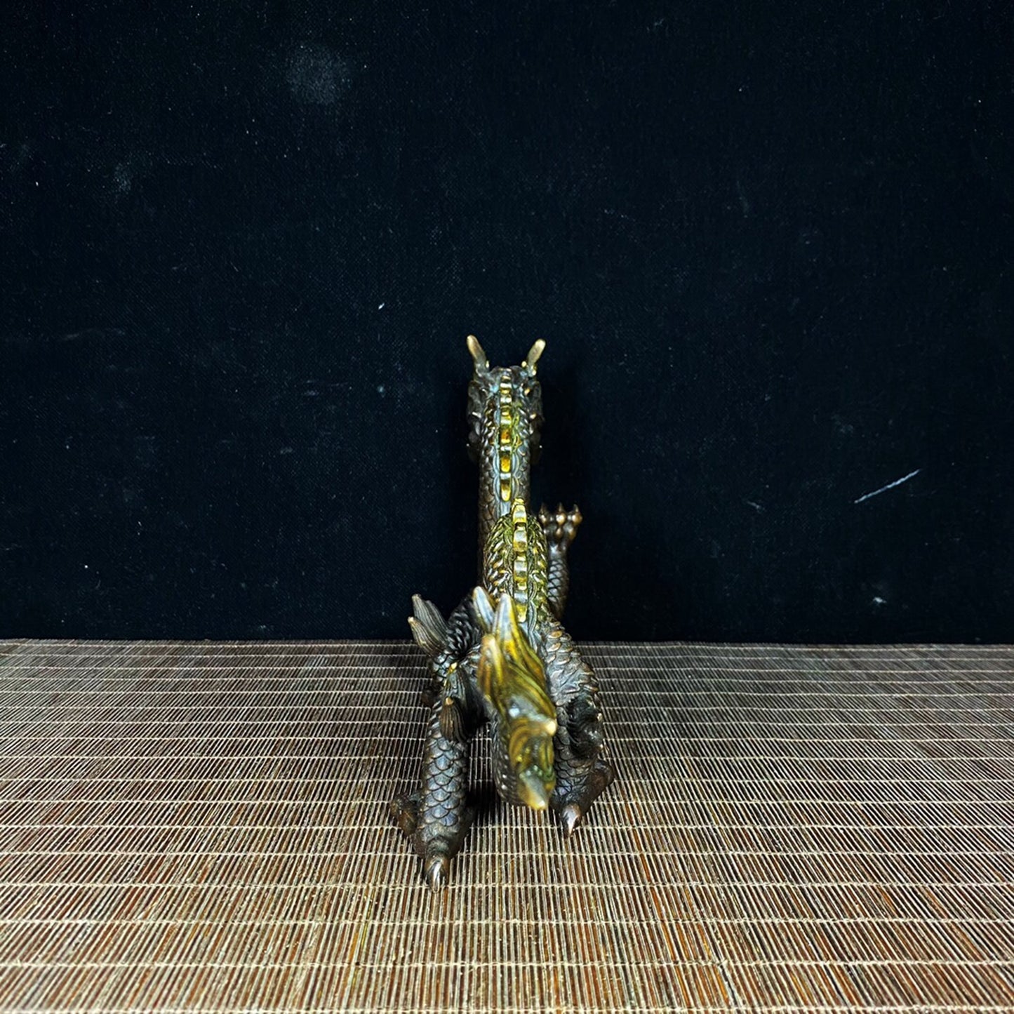Chinese Antique Pure Copper Divine Dragon