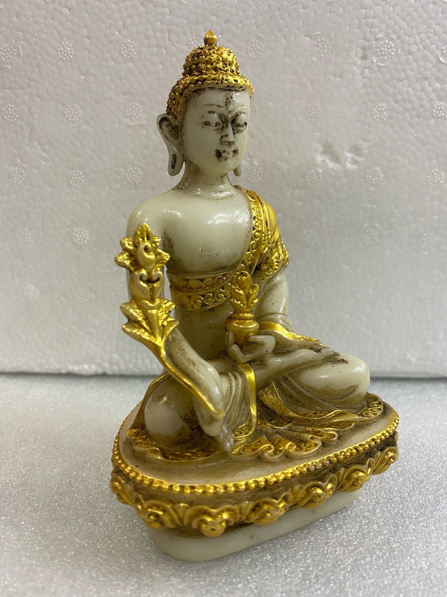 Chinese Antique Glass Medicine Buddha Ornament