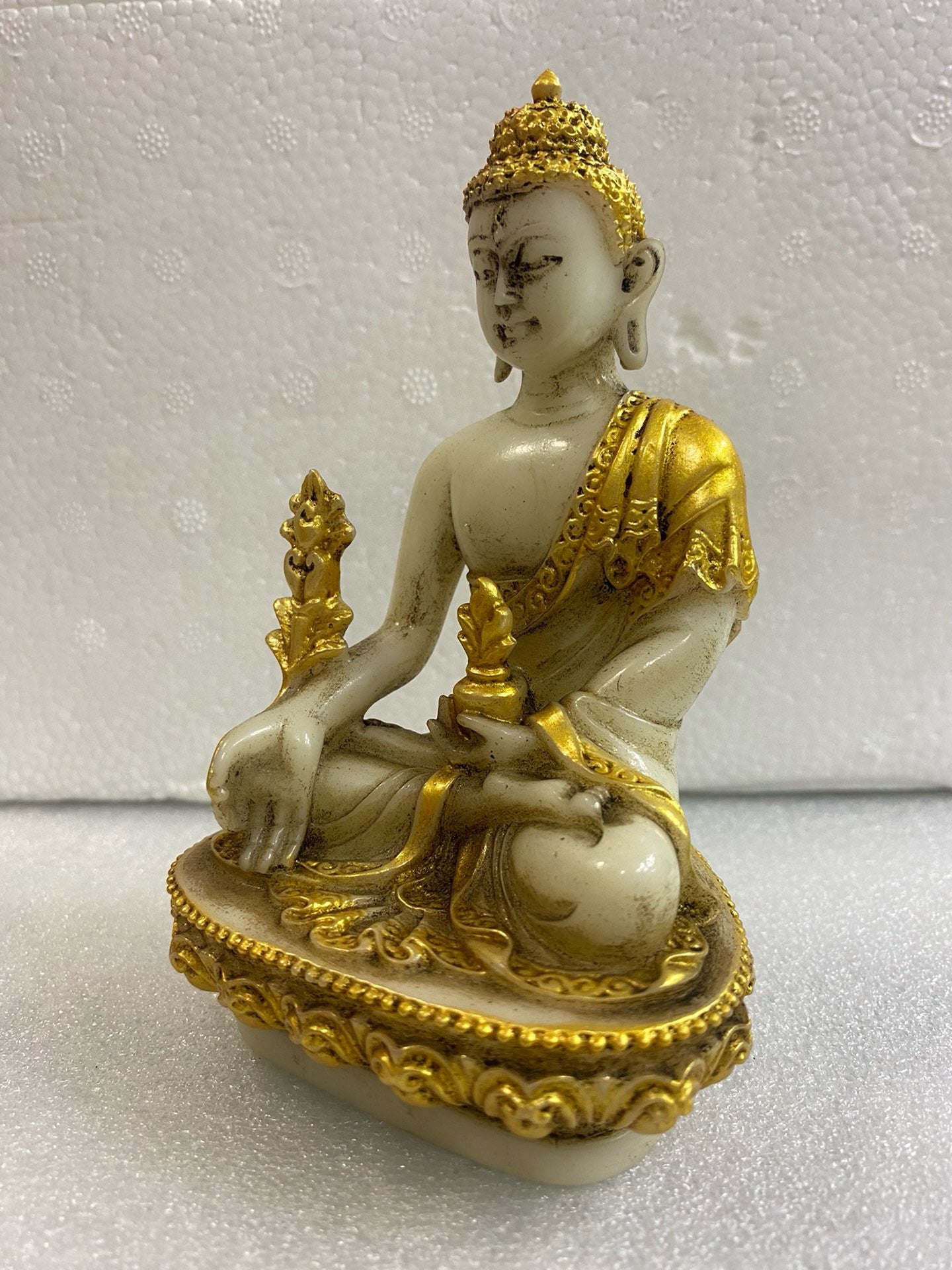 Chinese Antique Glass Medicine Buddha Ornament