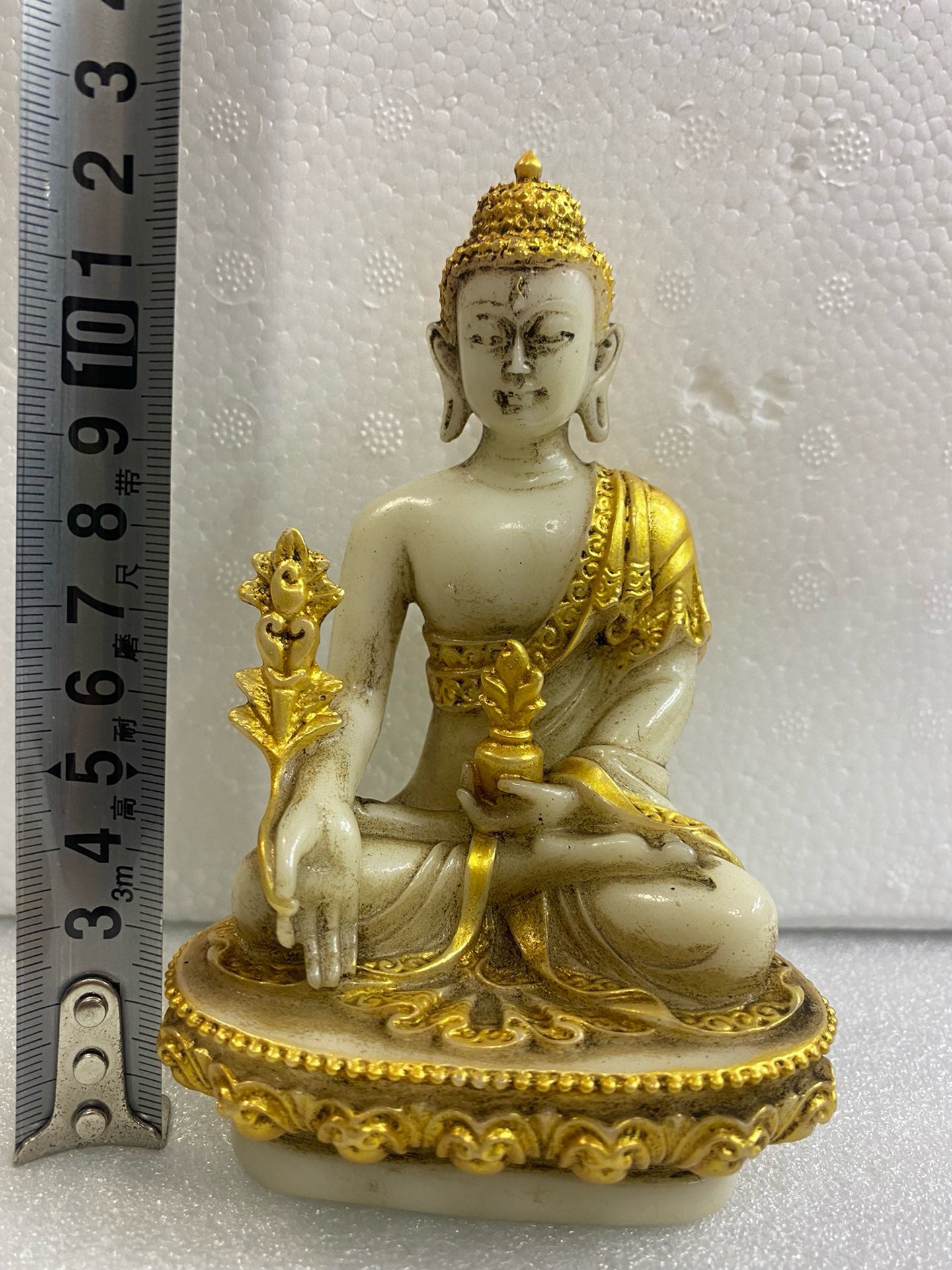 Chinese Antique Glass Medicine Buddha Ornament