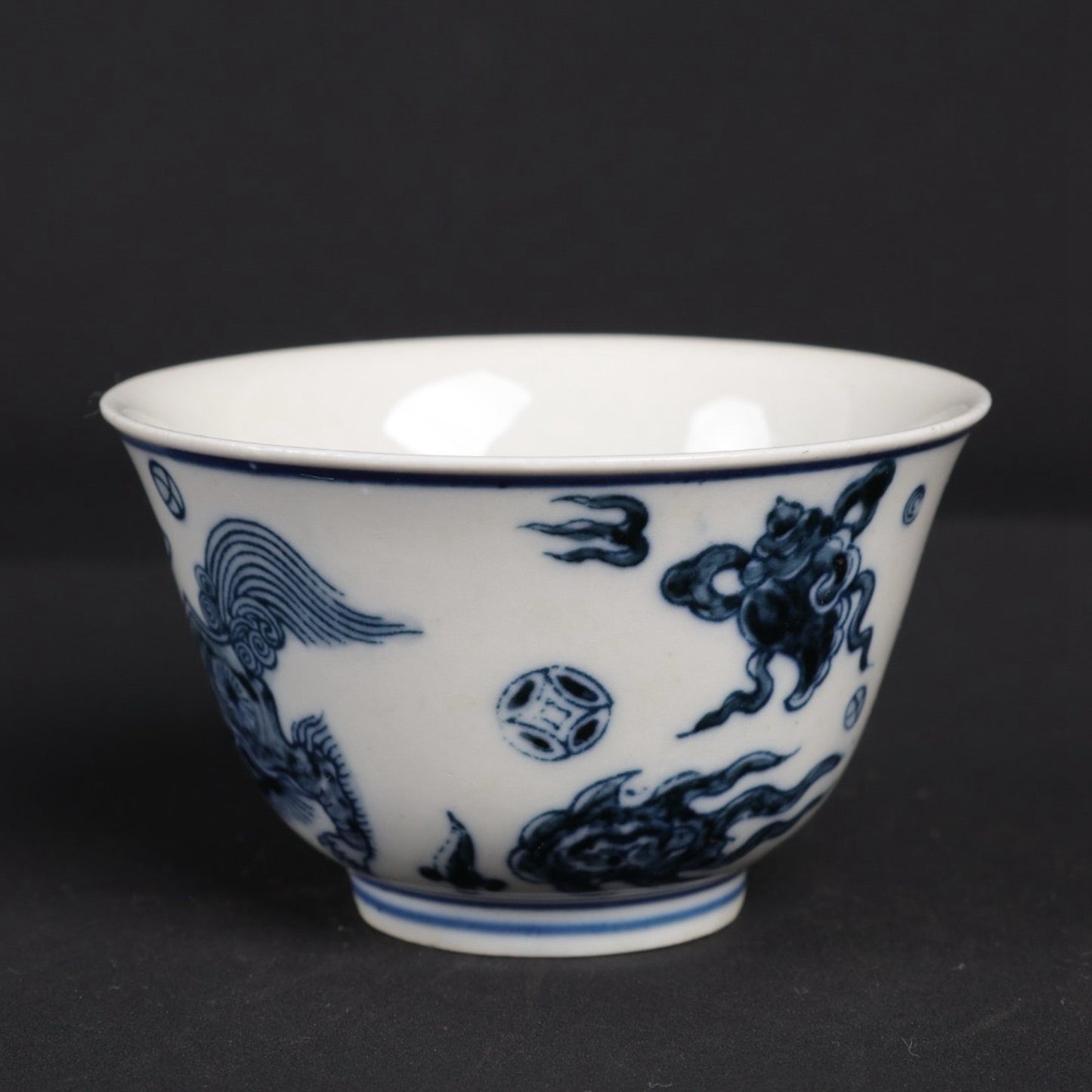 Blue and White Kylin Eight Treasure Pattern Small Cup