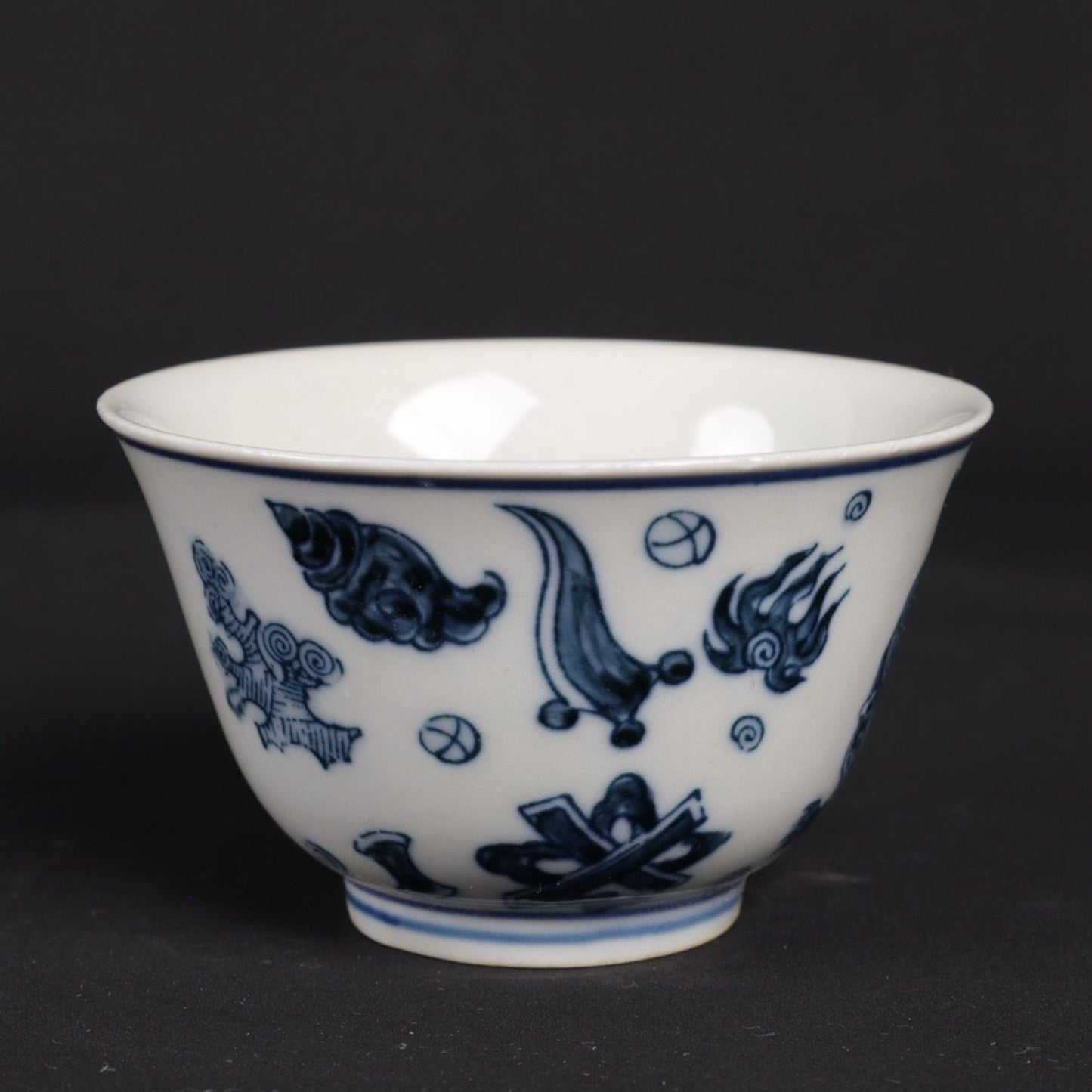 Blue and White Kylin Eight Treasure Pattern Small Cup