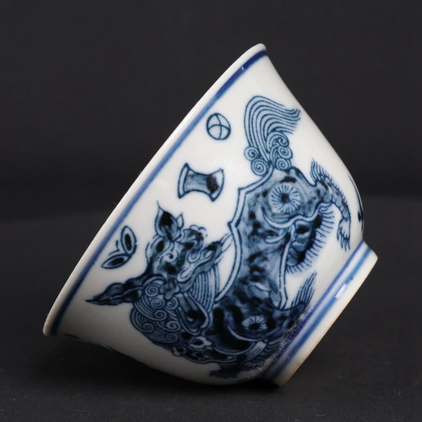 Blue and White Kylin Eight Treasure Pattern Small Cup
