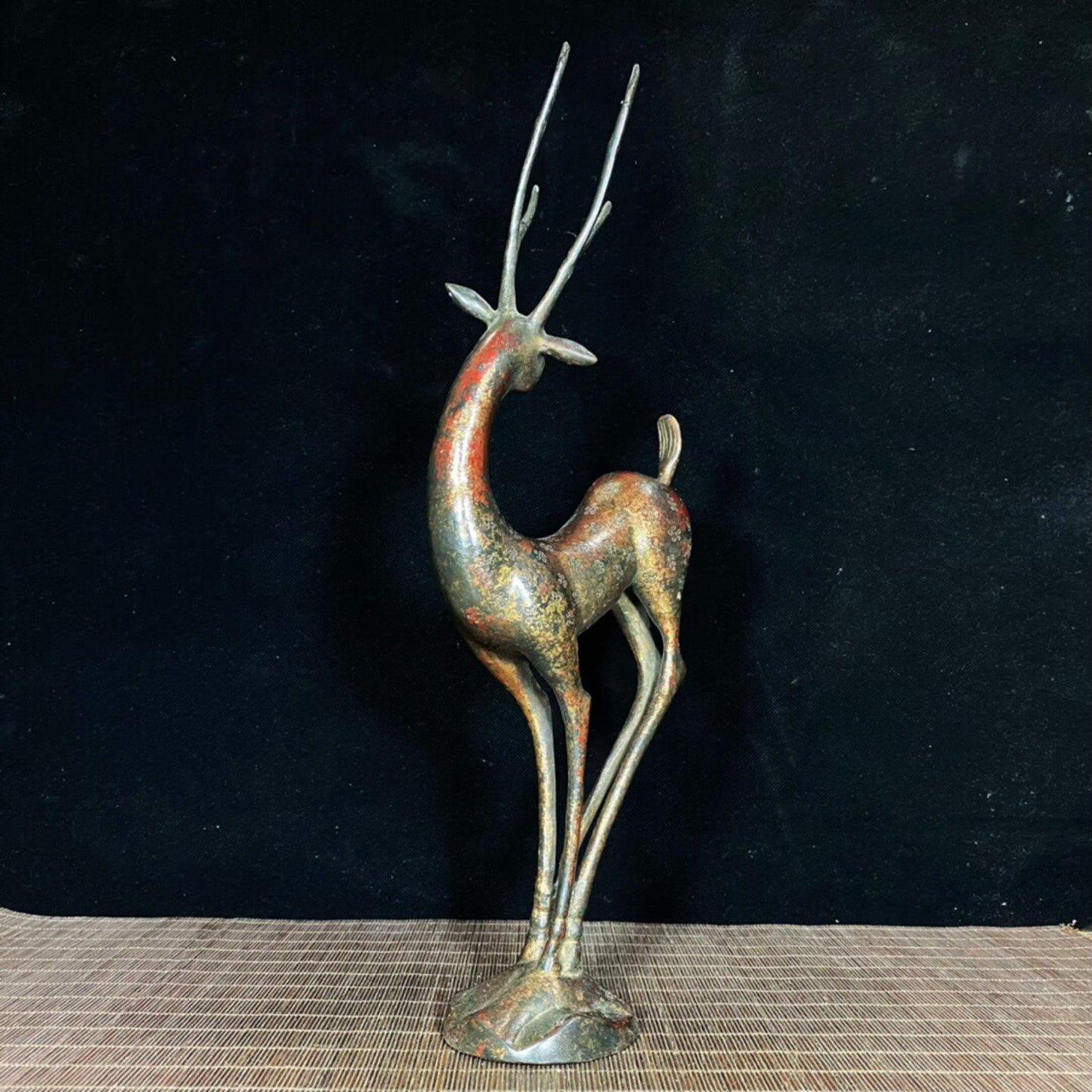 Chinese antique pure copper sika deer