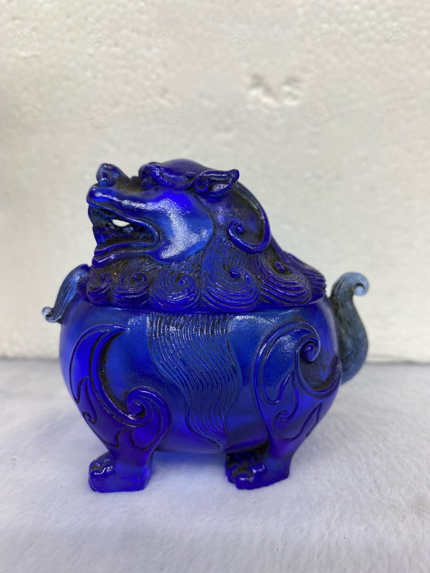 Chinese Antique Glass Pixiu shaped Aromatherapy Stove