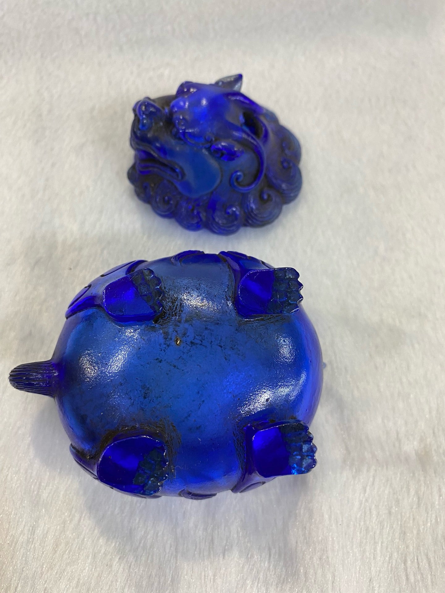 Chinese Antique Glass Pixiu shaped Aromatherapy Stove