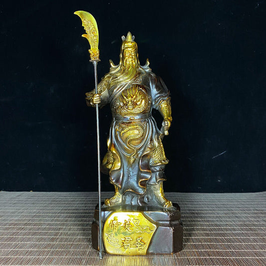Chinese antique pure copper Guan Yu