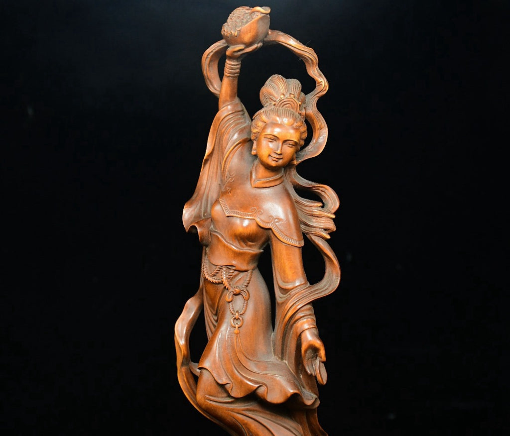 Huangyang wood Tiannu scattered flower ornaments