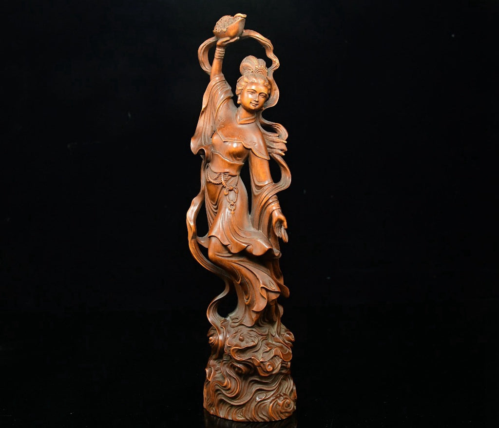 Huangyang wood Tiannu scattered flower ornaments