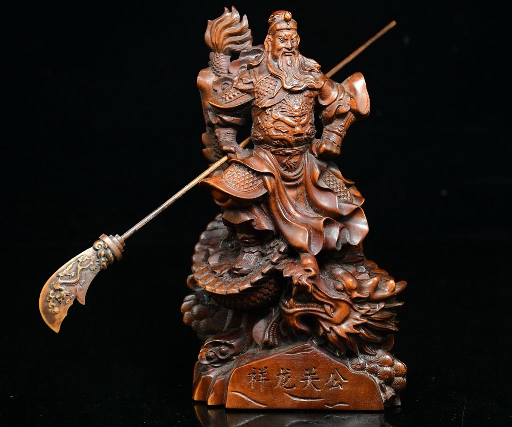 Huangyangmu Dragon Subduing Guan Gong ornament