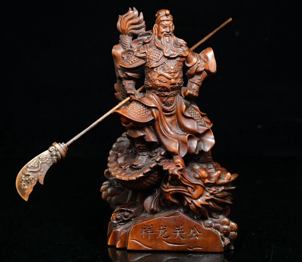 Huangyangmu Dragon Subduing Guan Gong ornament