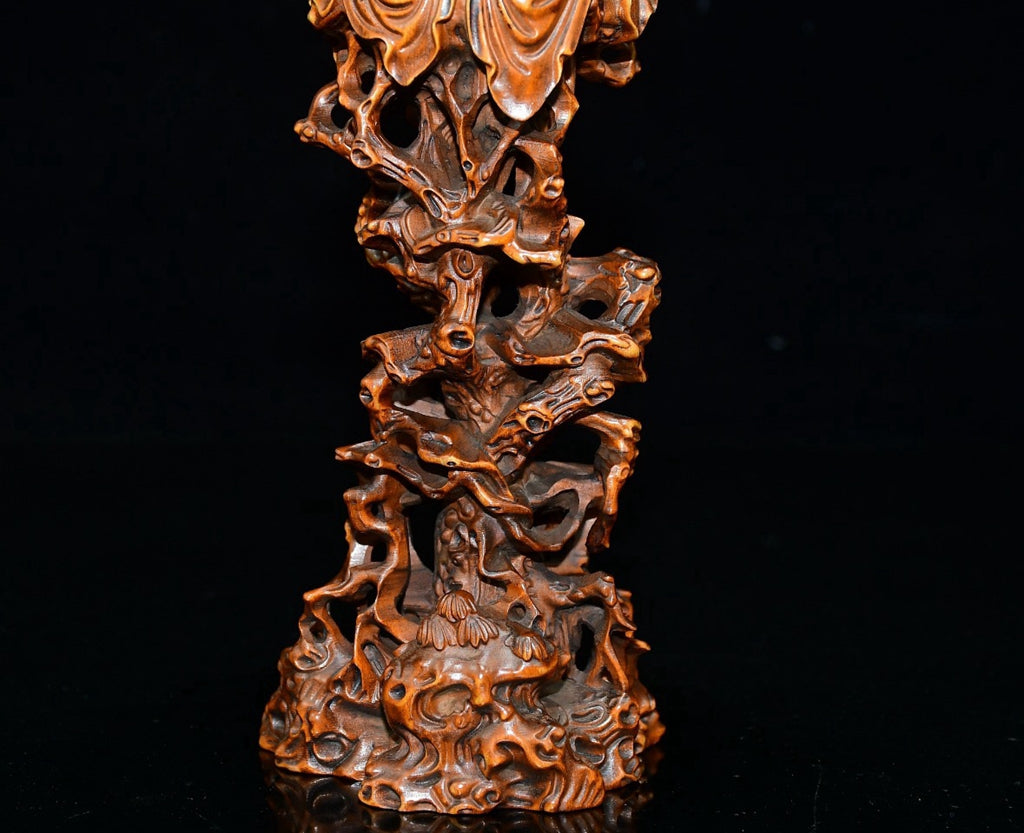 Huangyang wood vine Guanyin ornament