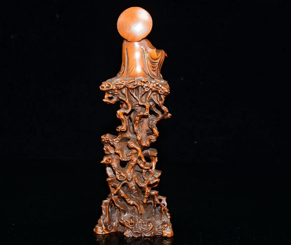Huangyang wood vine Guanyin ornament