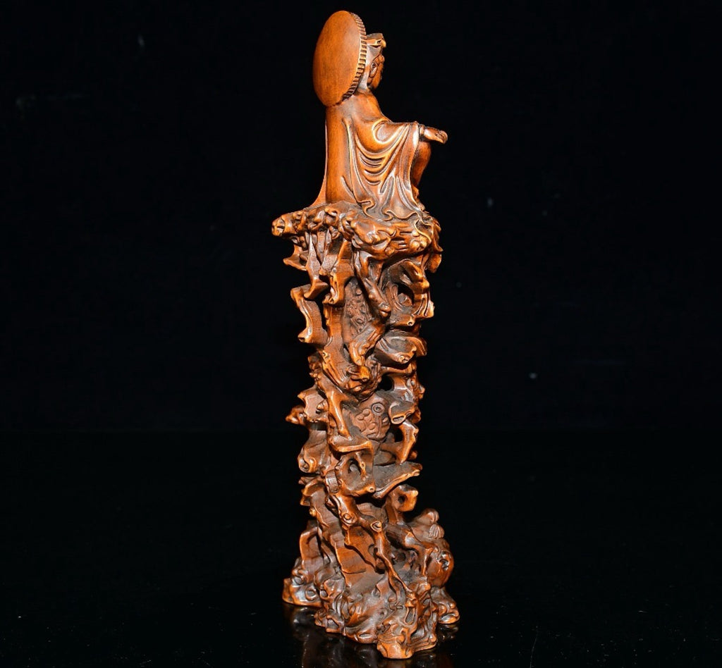 Huangyang wood vine Guanyin ornament