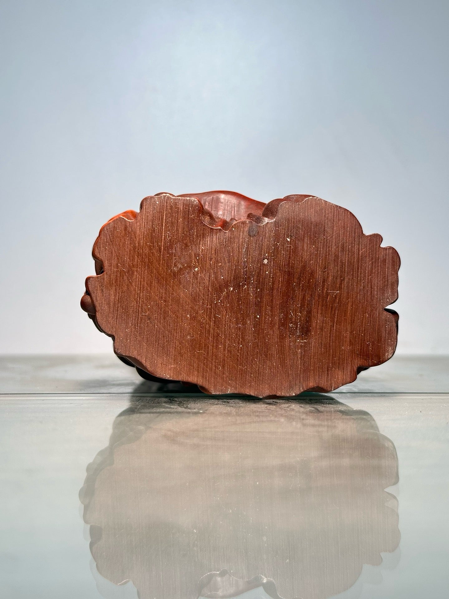 Chinese antique boxwood god of wealth