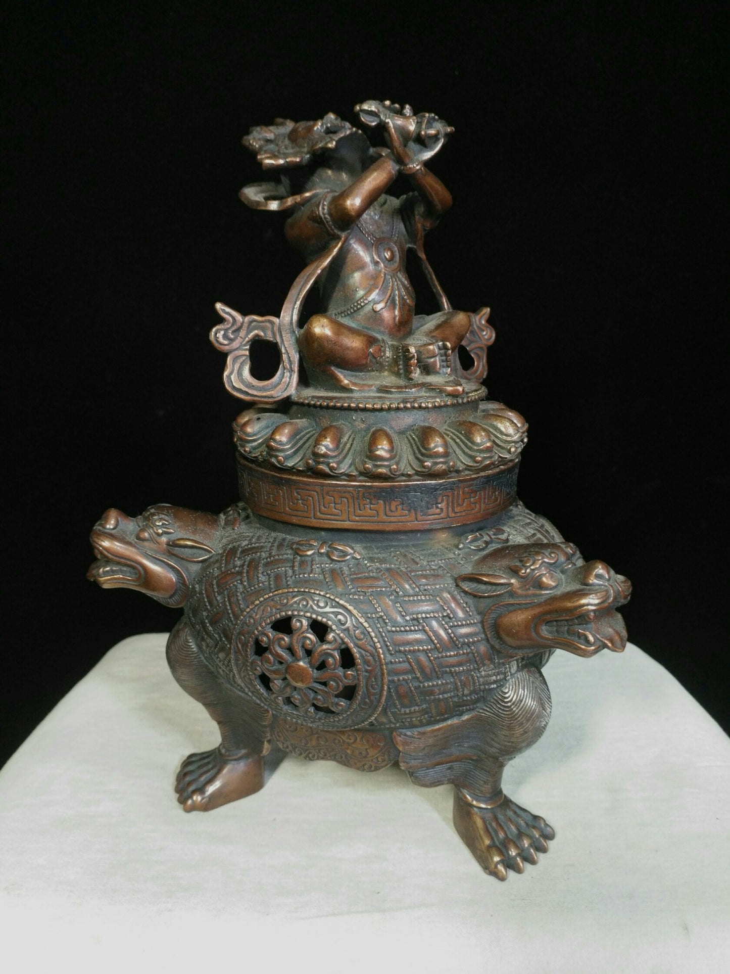Chinese antique pure copper incense burner