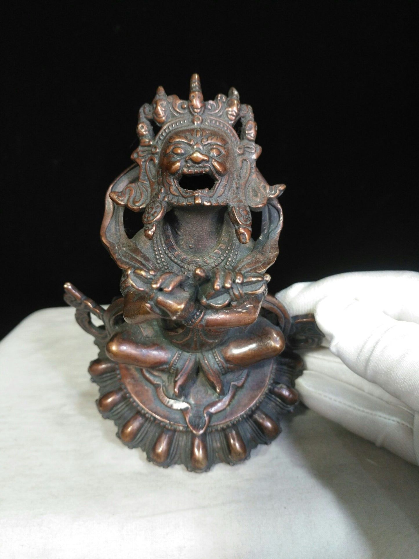 Chinese antique pure copper incense burner
