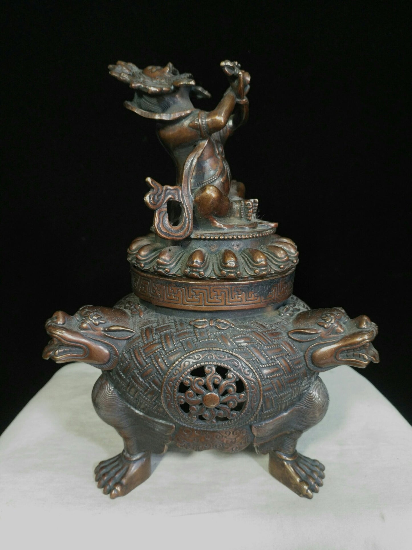 Chinese antique pure copper incense burner