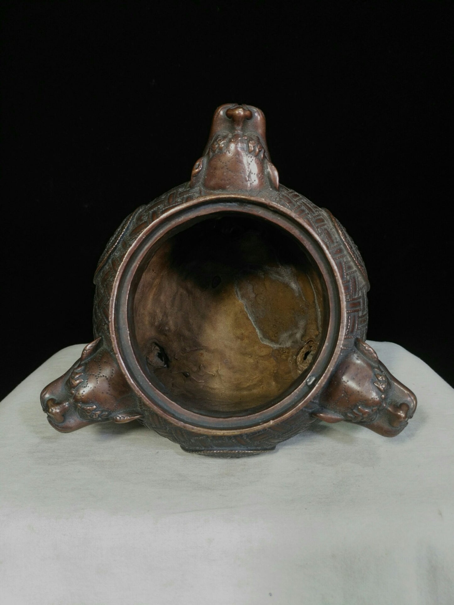 Chinese antique pure copper incense burner