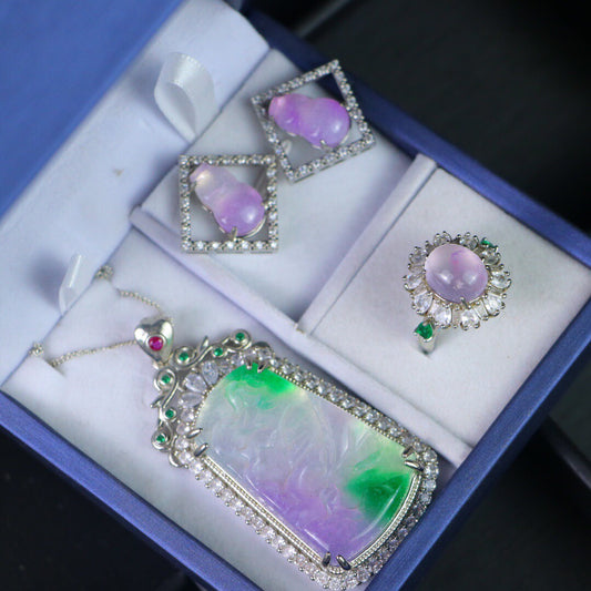 Chinese Antique High Ice [Three Piece Set]