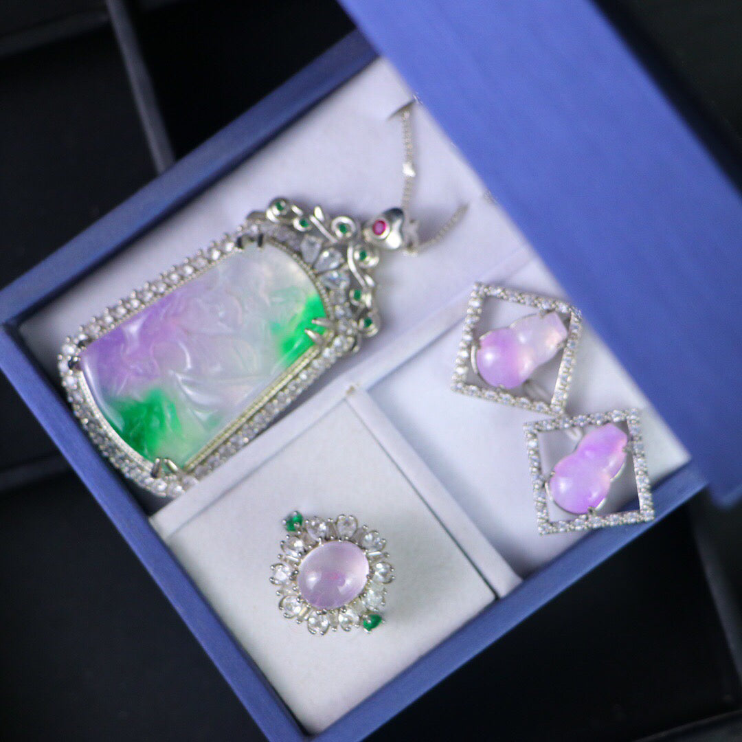 Chinese Antique High Ice [Three Piece Set]