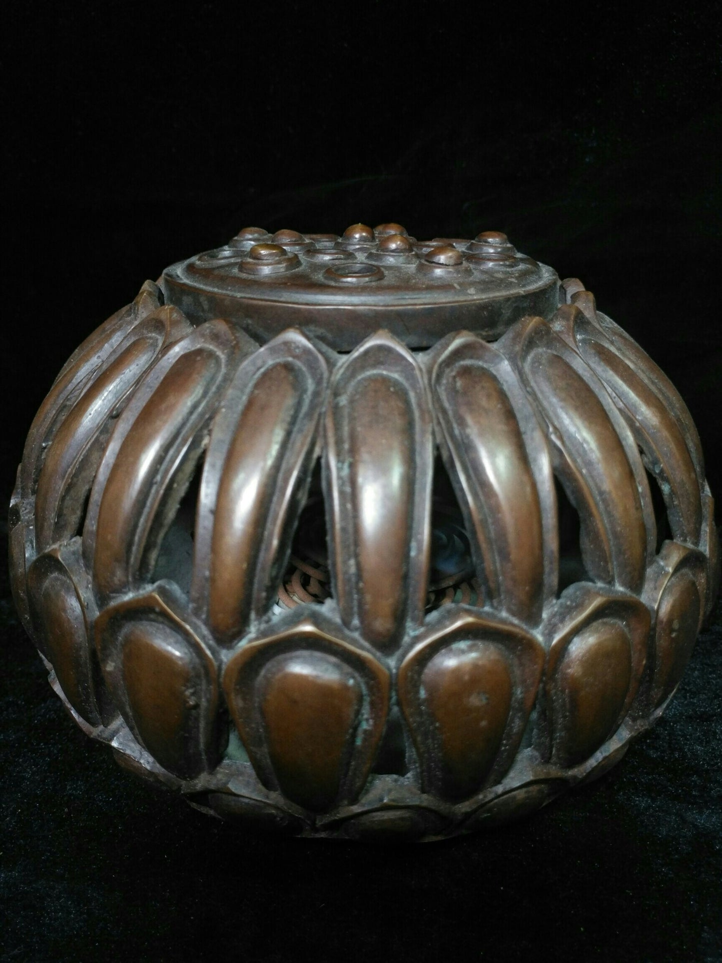Chinese antique pure copper incense burner