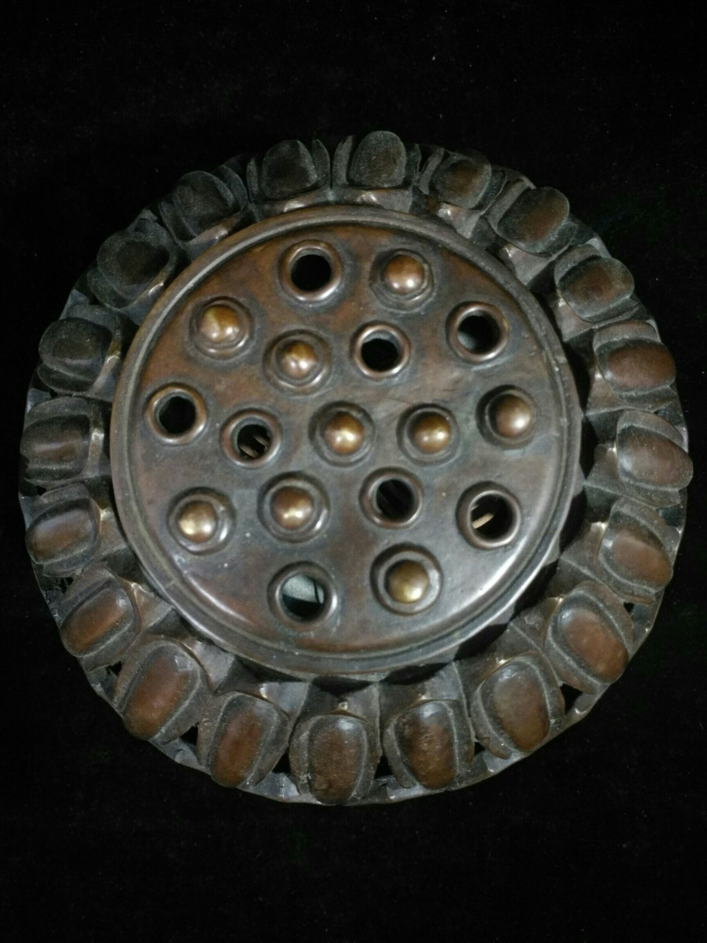 Chinese antique pure copper incense burner