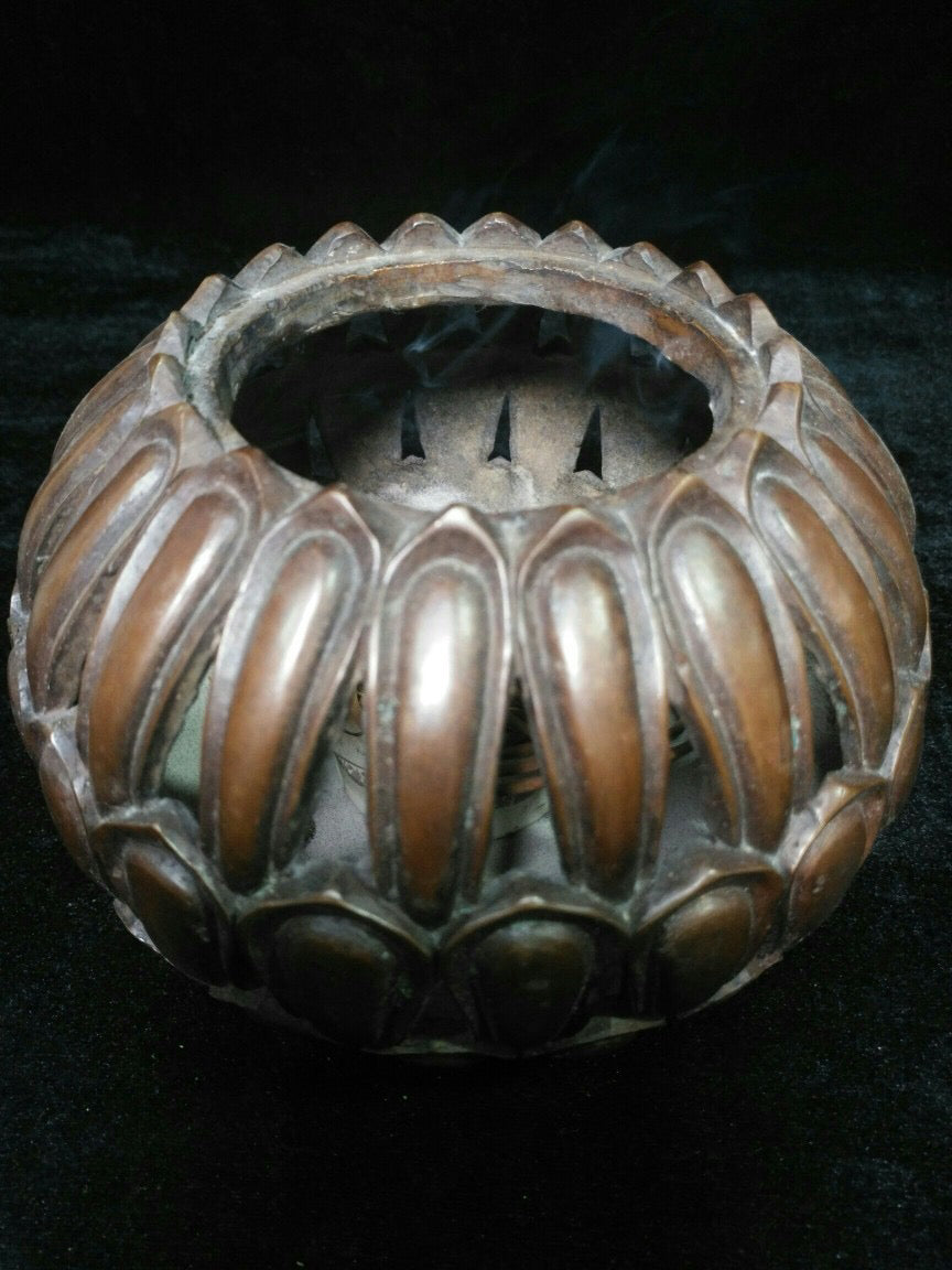 Chinese antique pure copper incense burner