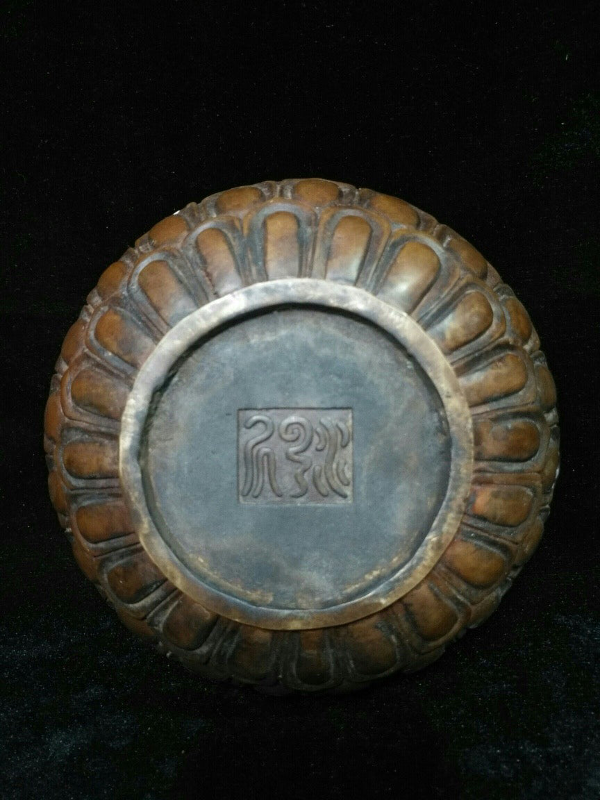 Chinese antique pure copper incense burner
