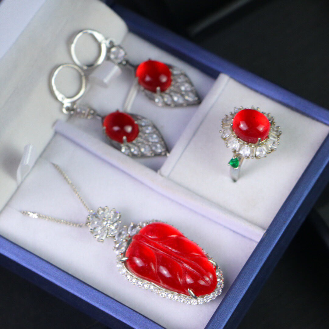 Chinese Antique High Ice [Three Piece Set]