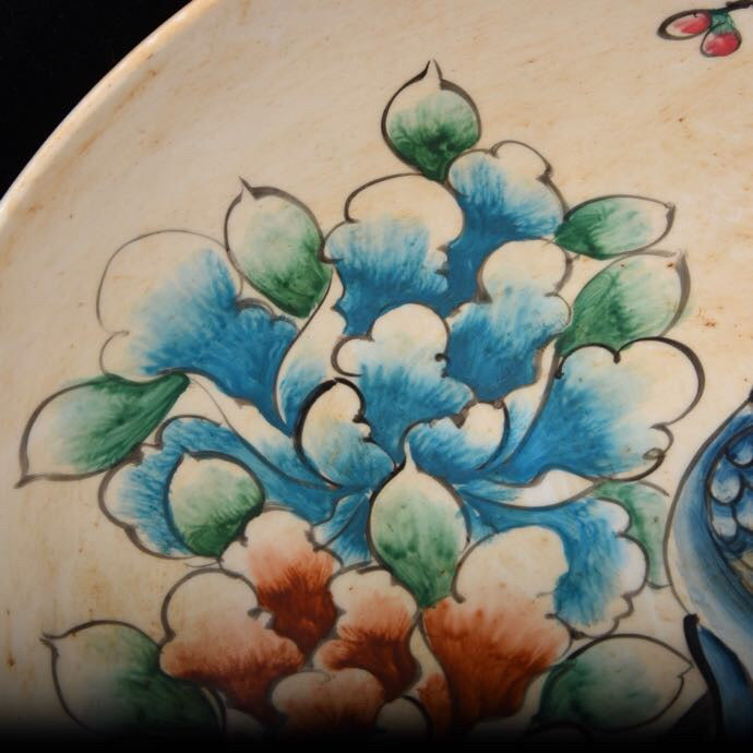 Guangcai Mountain Stone Flower and Bird Pattern Plate