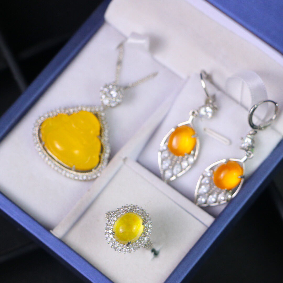 Chinese Antique High Ice [Three Piece Set]
