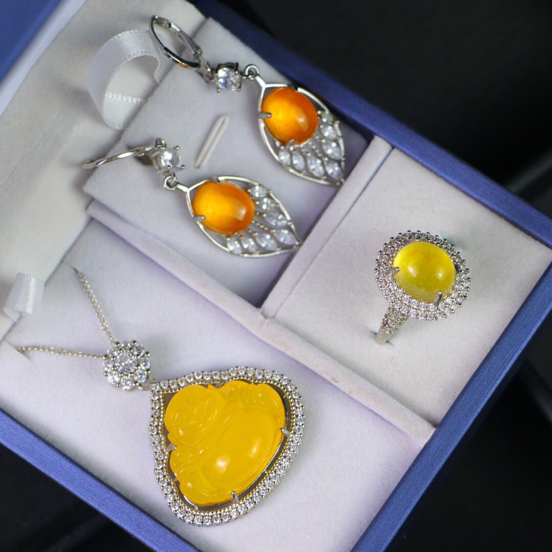 Chinese Antique High Ice [Three Piece Set]