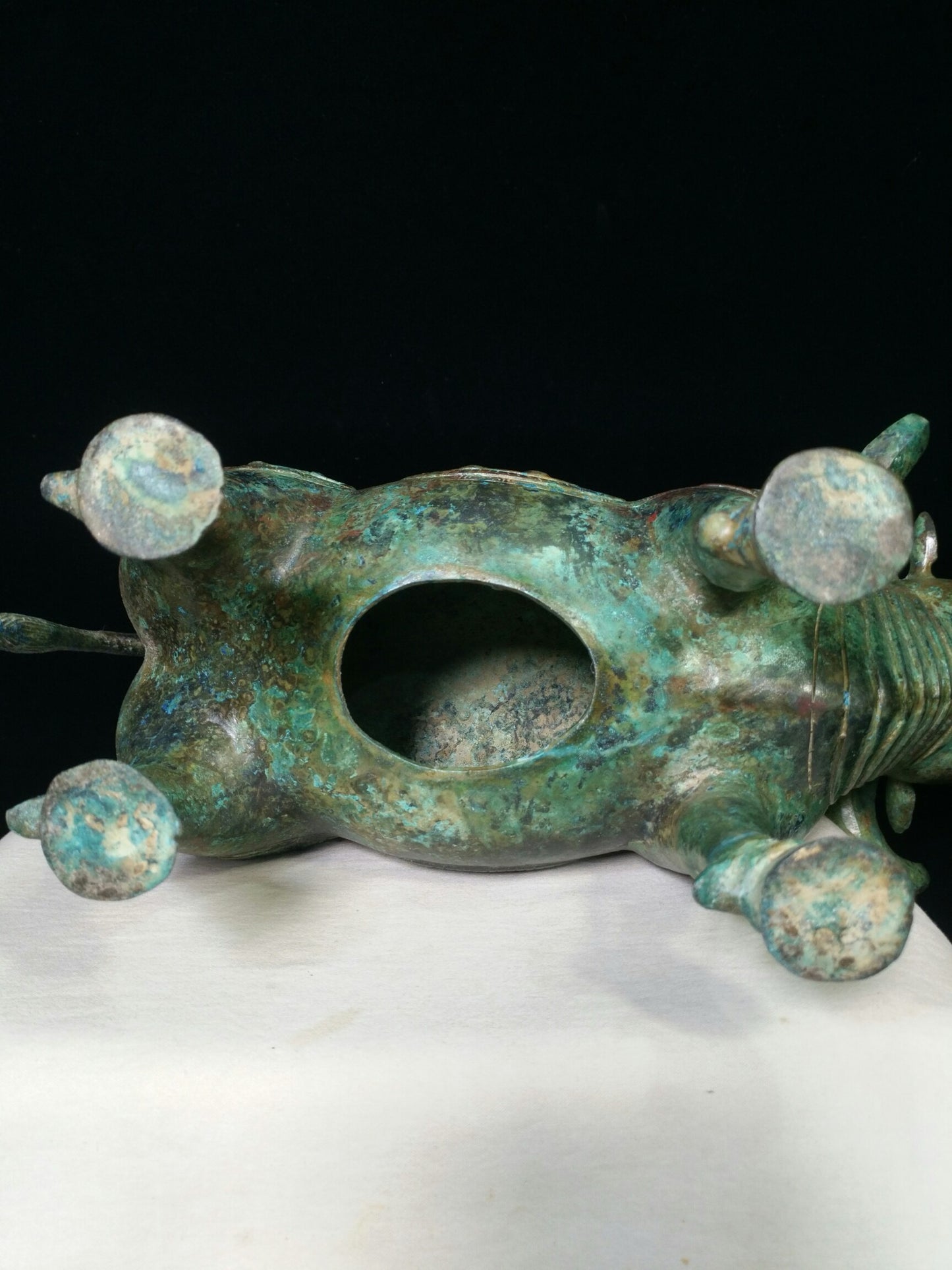 Chinese Antique Bronze Inscription Bull