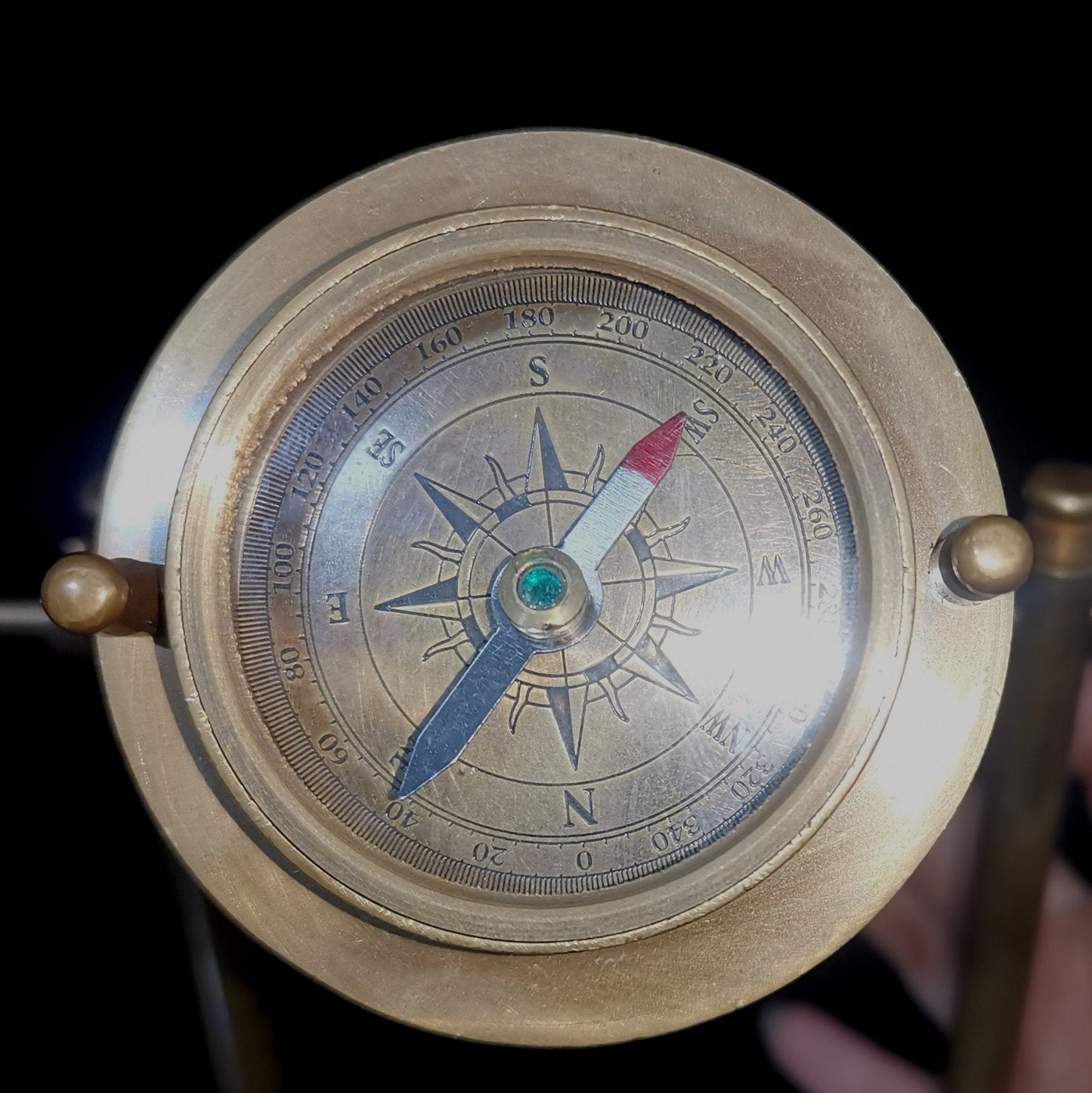 Hourglass with Compass
