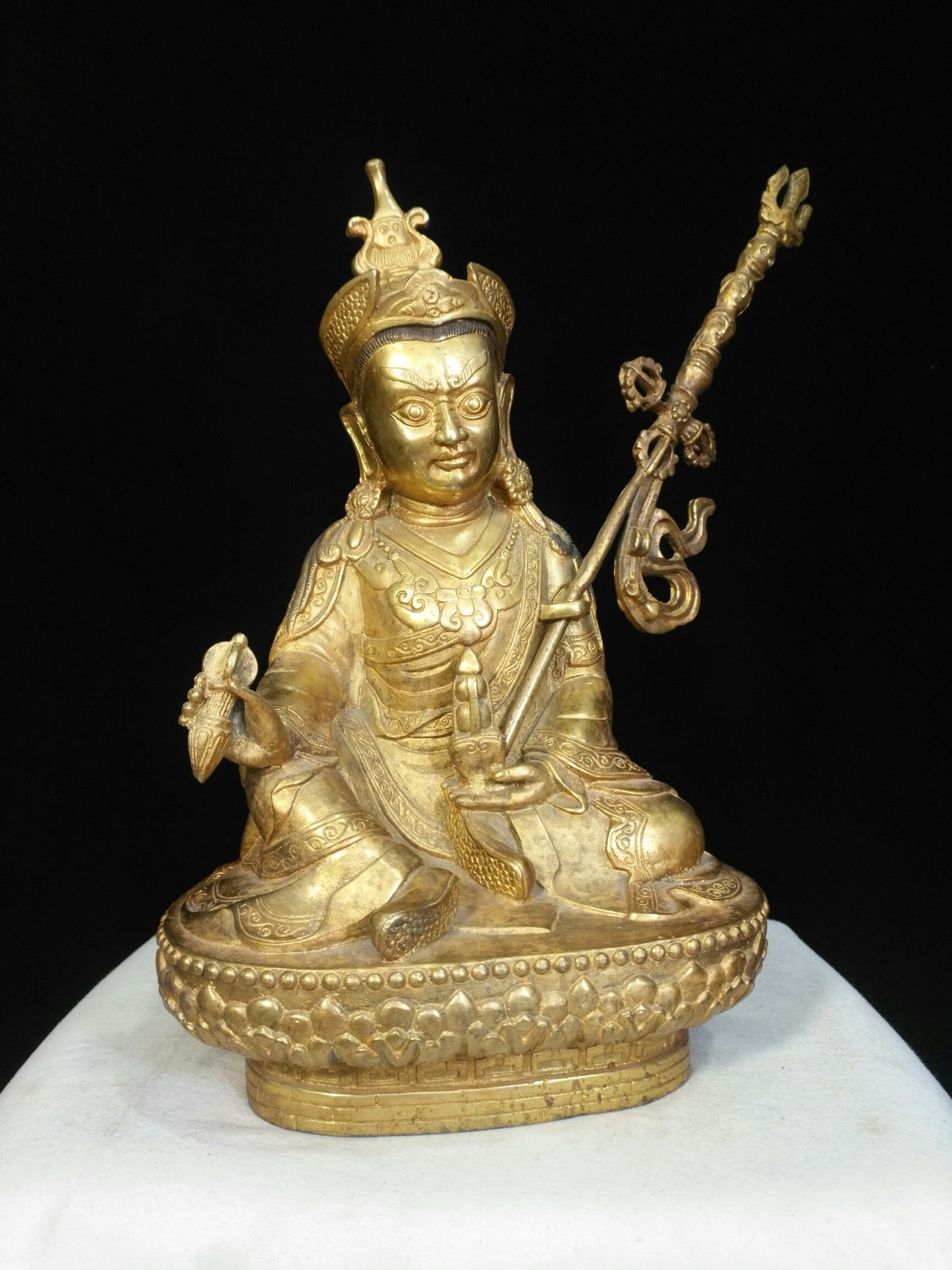 Chinese antique pure copper Buddha statue
