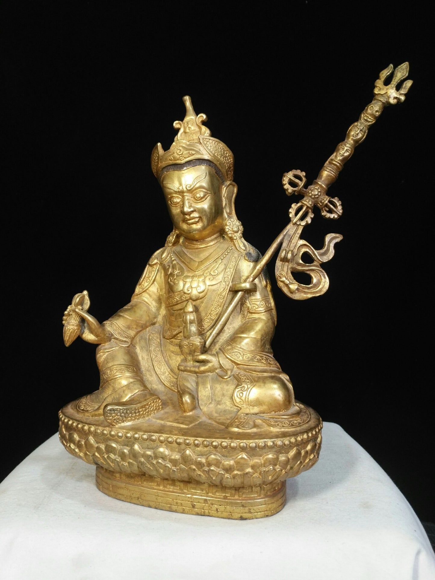 Chinese antique pure copper Buddha statue