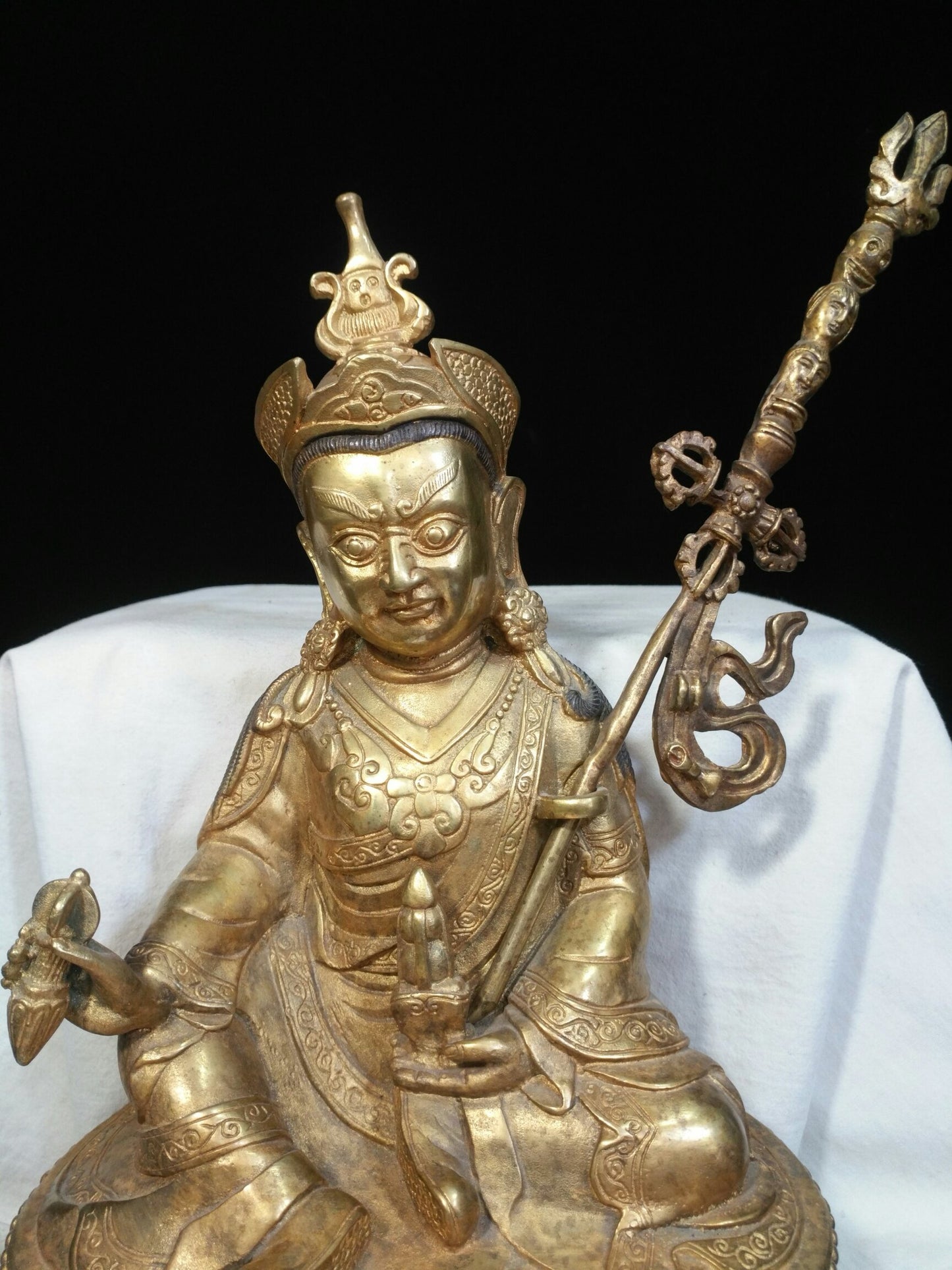 Chinese antique pure copper Buddha statue