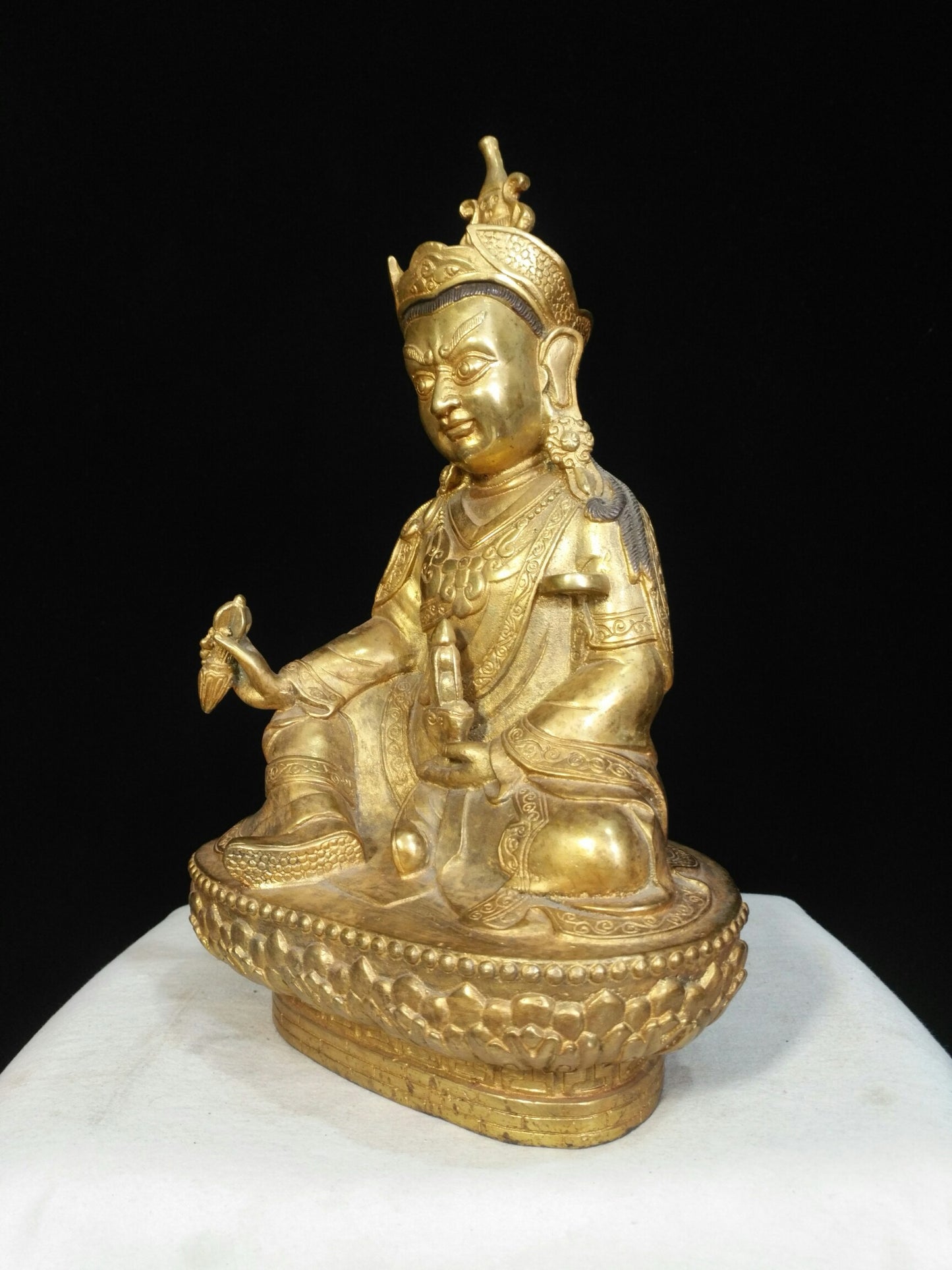 Chinese antique pure copper Buddha statue