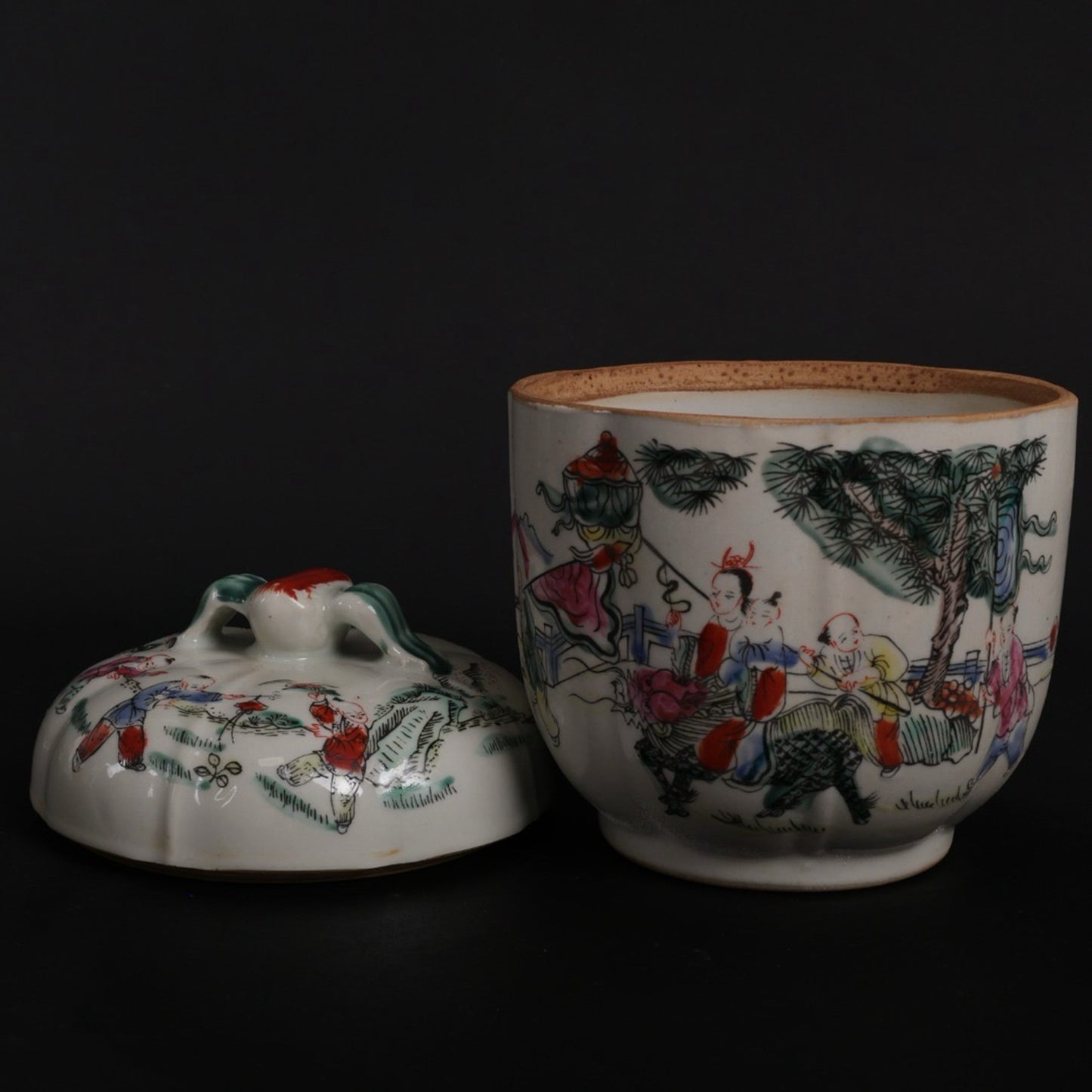 Pink Kirin Gift Pattern Big Ginseng Jar
