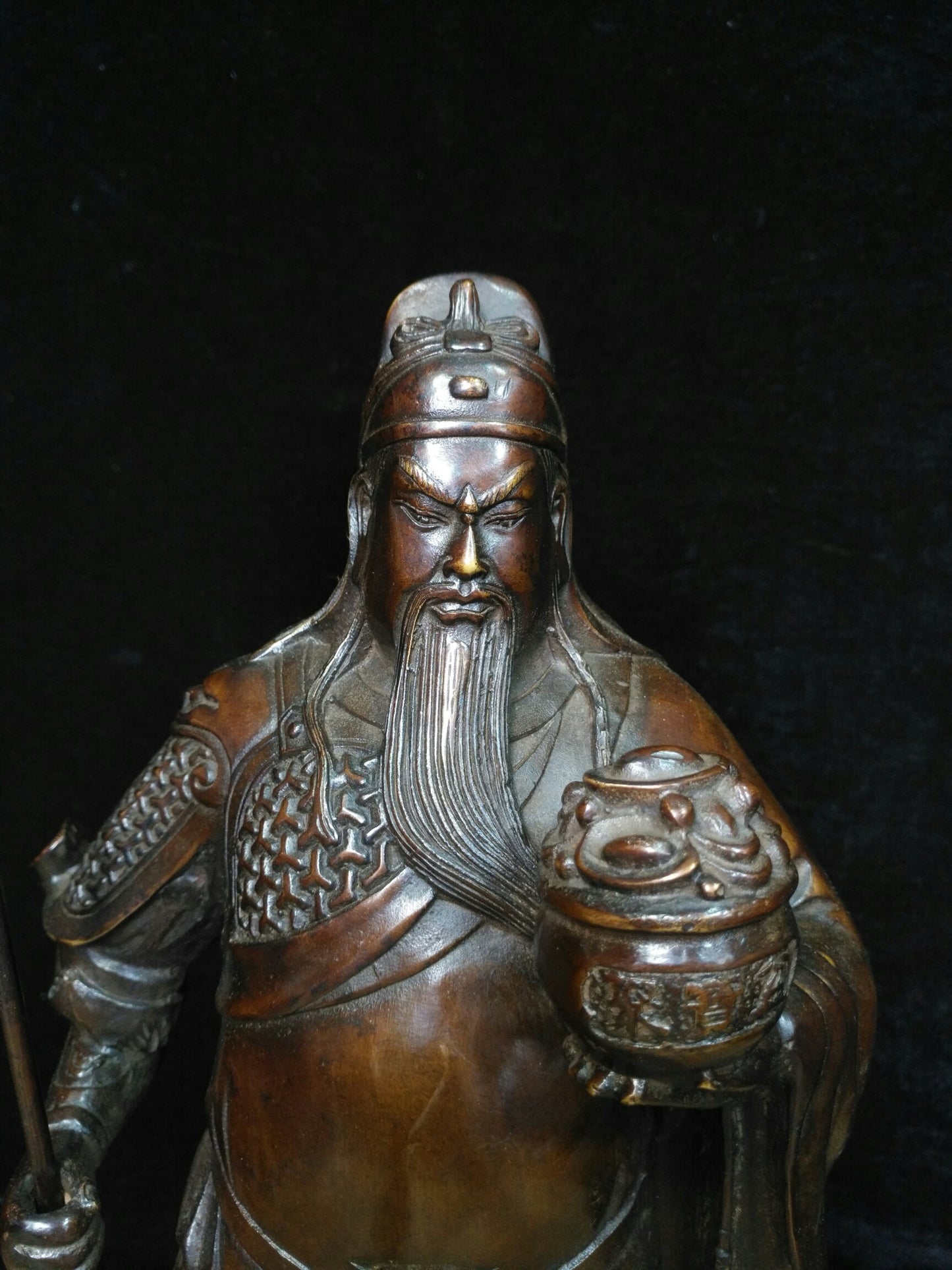 Chinese antique pure copper Guan Gong ornaments