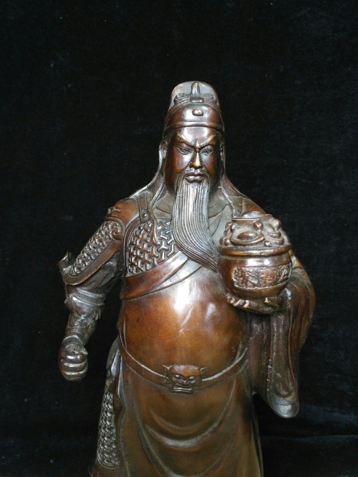 Chinese antique pure copper Guan Gong ornaments