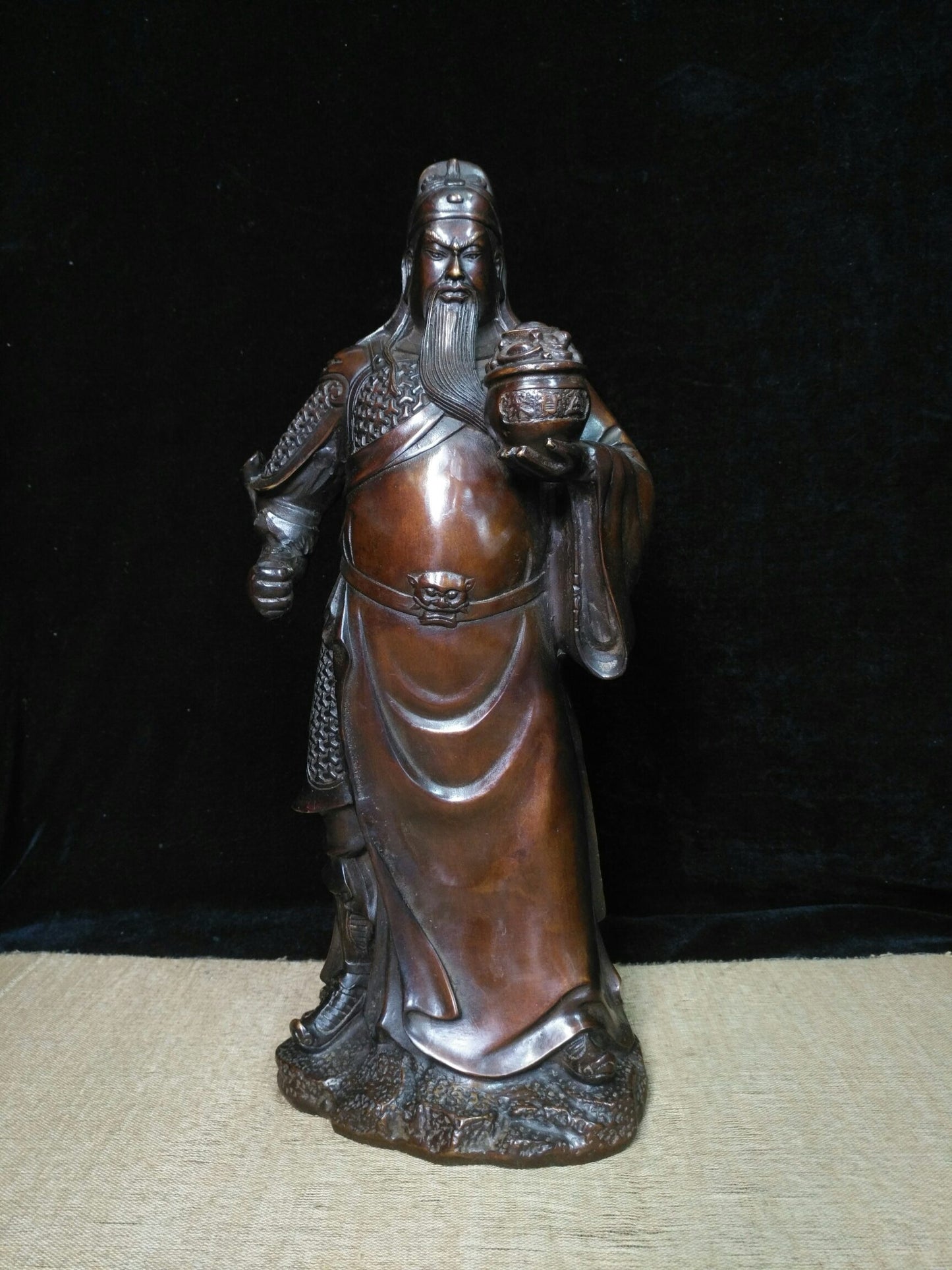 Chinese antique pure copper Guan Gong ornaments