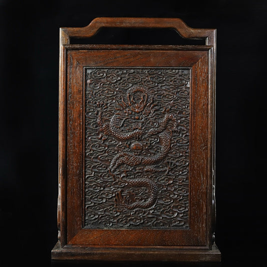 Handheld five bucket lifting beam cabinet carved from rosewood