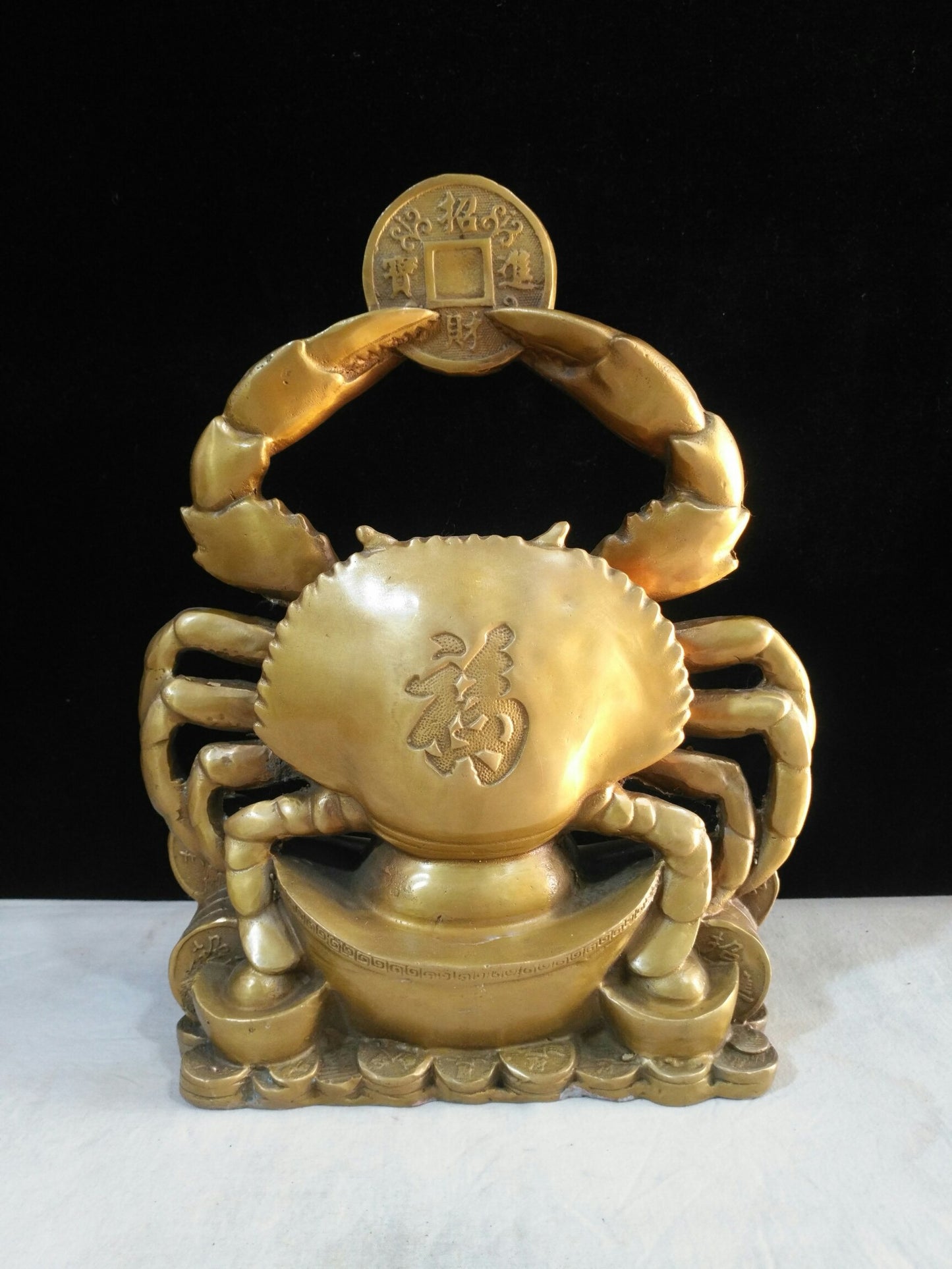 Chinese antique pure copper Feng Shui ornaments for attracting wealth