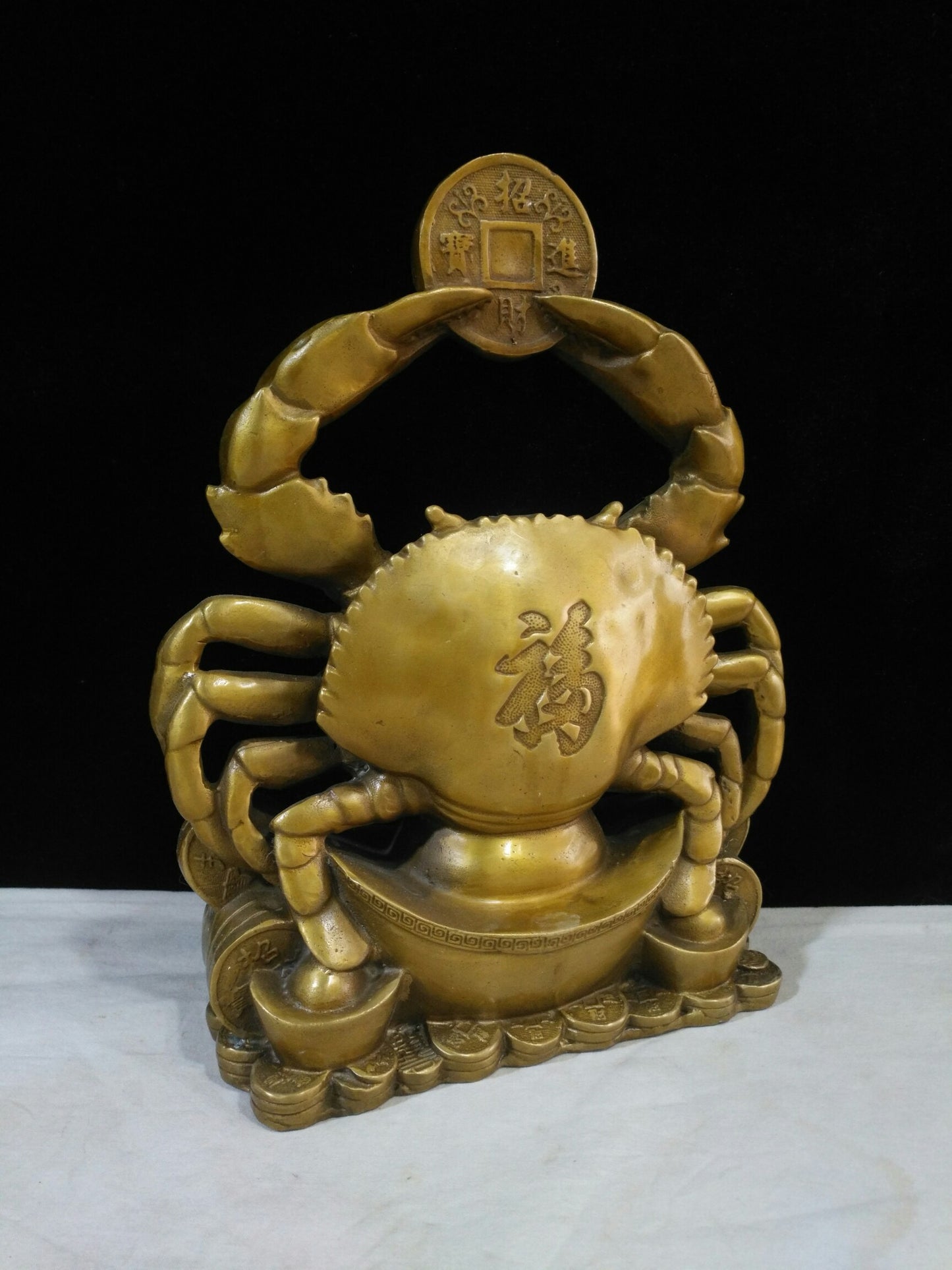 Chinese antique pure copper Feng Shui ornaments for attracting wealth