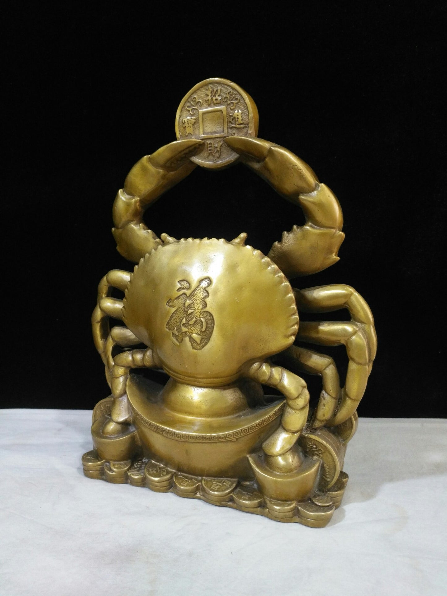 Chinese antique pure copper Feng Shui ornaments for attracting wealth